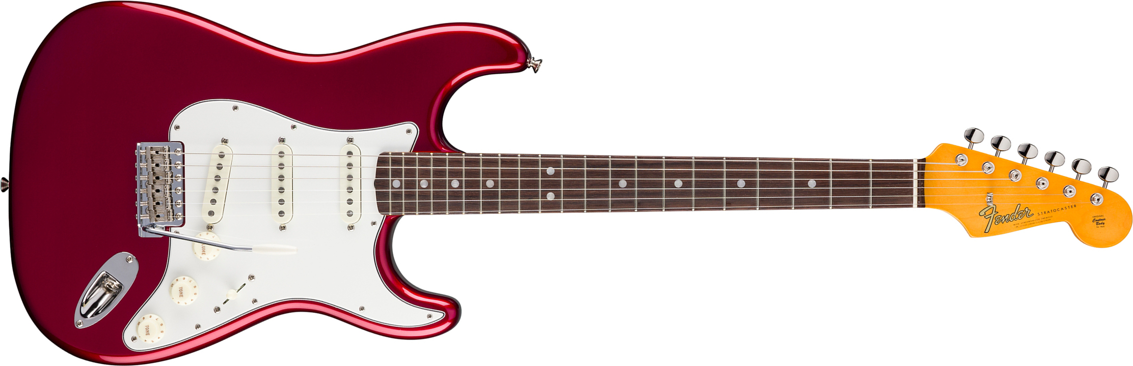 Fender Strat 1965 American Vintage Ii Usa 3s Trem Rw - Candy Apple Red - E-Gitarre in Str-Form - Main picture