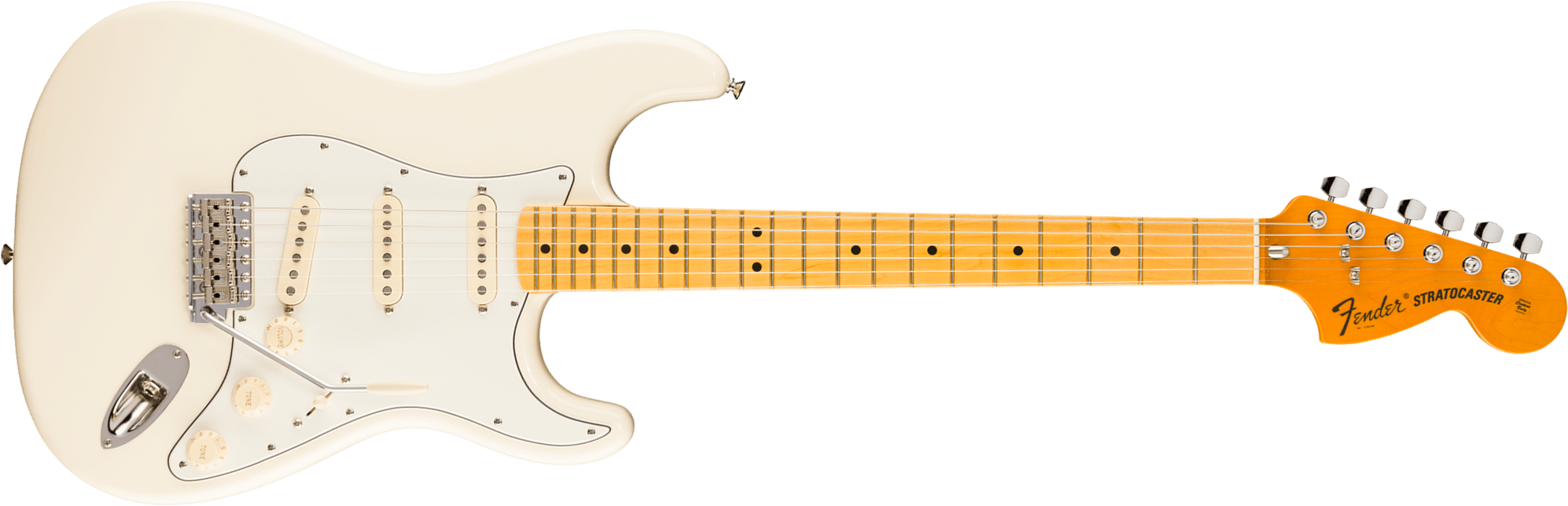 Fender Strat 1973 American Vintage Ii Ltd Usa 3s Trem Mn - Olympic White - E-Gitarre in Str-Form - Main picture