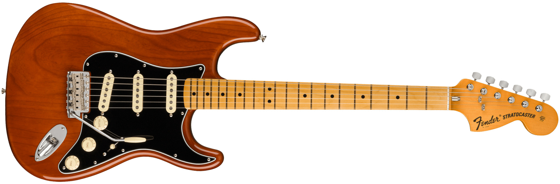 Fender Strat 1973 American Vintage Ii Usa 3s Trem Mn - Mocha - E-Gitarre in Str-Form - Main picture