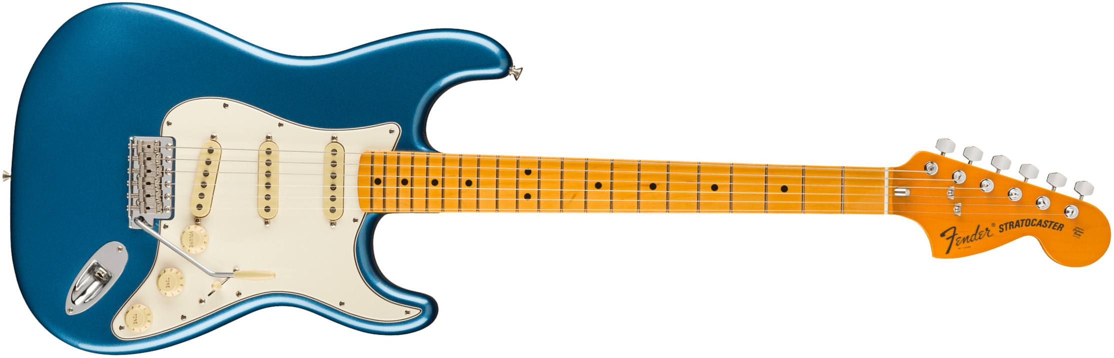 Fender Strat 1973 American Vintage Ii Usa 3s Trem Mn - Lake Placid Blue - E-Gitarre in Str-Form - Main picture