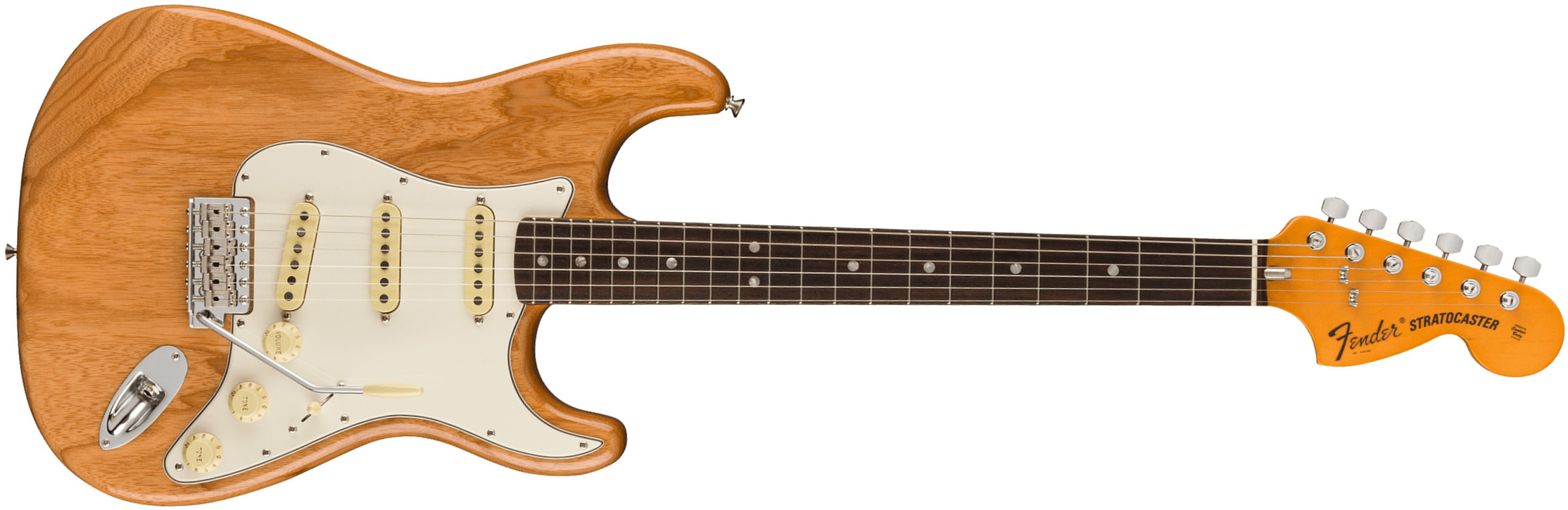 Fender Strat 1973 American Vintage Ii Usa 3s Trem Rw - Aged Natural - E-Gitarre in Str-Form - Main picture