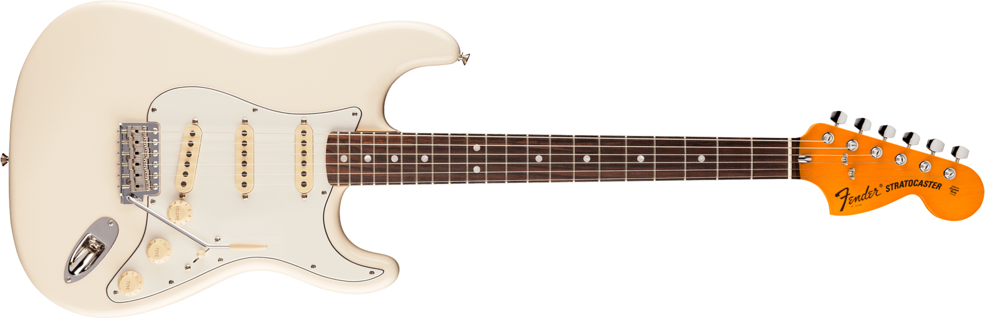 Fender Strat 1973 American Vintage Ii Usa 3s Trem Rw - Olympic White - E-Gitarre in Str-Form - Main picture