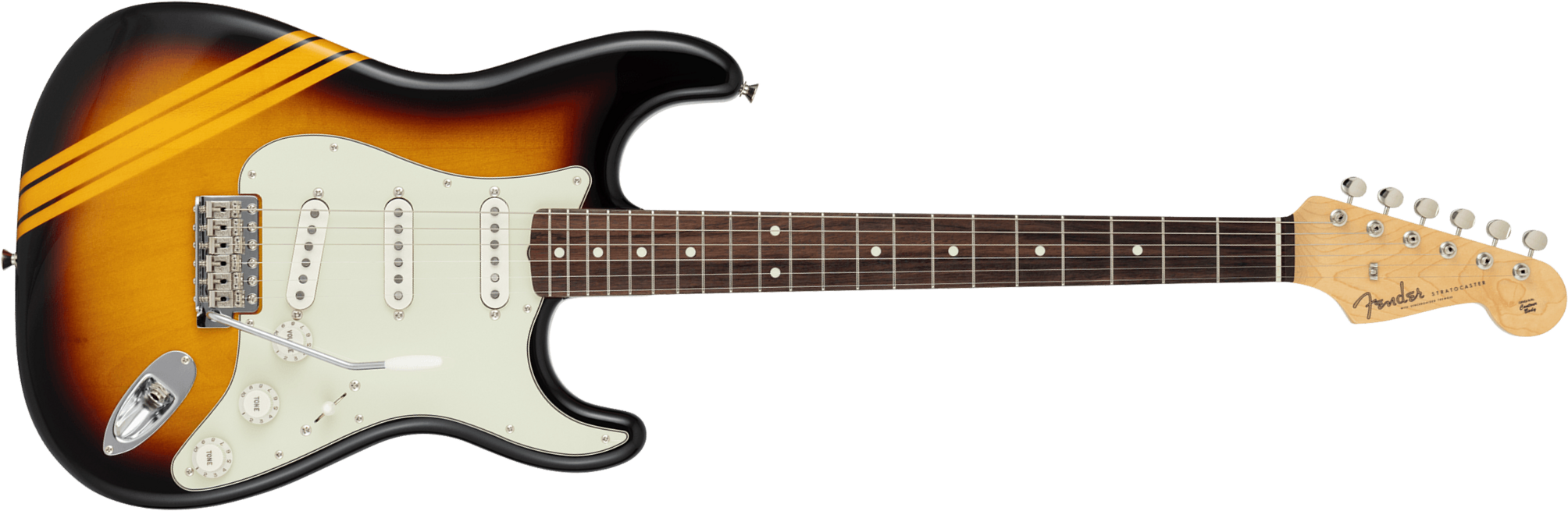 Fender Strat 60s Competition Traditional Jap 3s Trem Rw - 3-color Sunburst / Aged Natural - E-Gitarre in Str-Form - Main picture