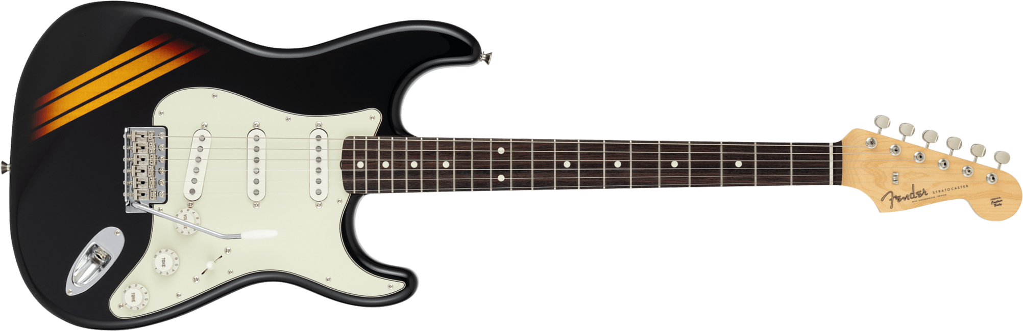 Fender Strat 60s Competition Traditional Jap 3s Trem Rw - Black / 3-color Sunburst - E-Gitarre in Str-Form - Main picture