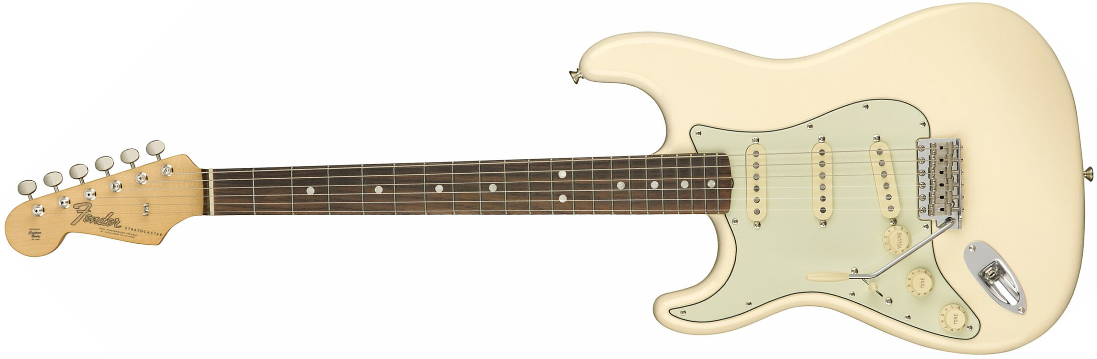 Fender Strat '60s Lh Gaucher American Original Usa Sss Rw - Olympic White - E-Gitarre für Linkshänder - Main picture