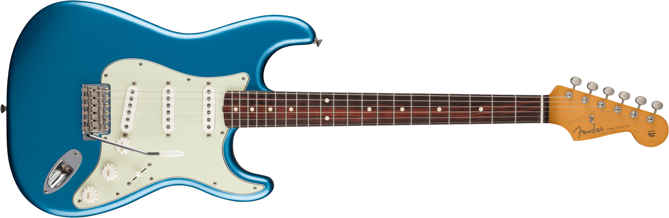 Fender Strat 60s Road Worn Vintera 2 Ltd Mex 3s Trem Rw - Lake Placid Blue - E-Gitarre in Str-Form - Main picture