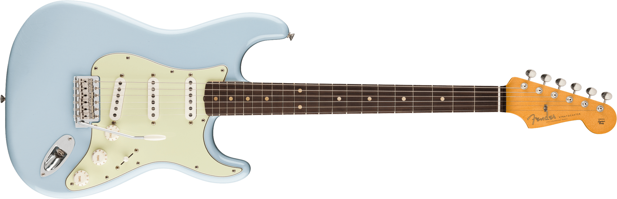 Fender Strat 60s Road Worn Vintera 2 Ltd Mex 3s Trem Rw - Sonic Blue - E-Gitarre in Str-Form - Main picture