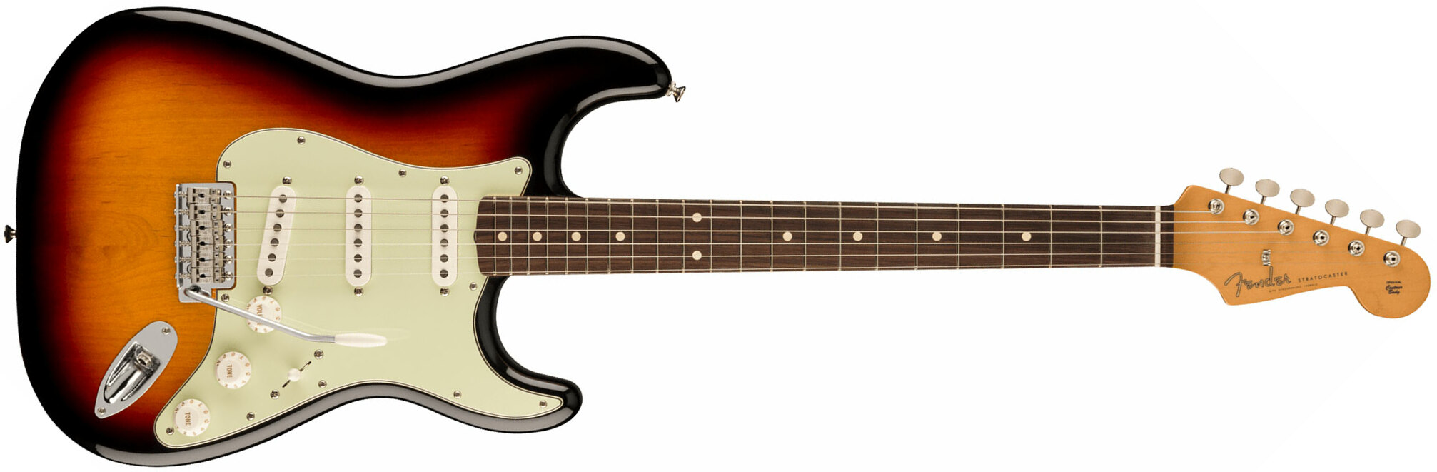 Fender Strat 60s Vintera 2 Mex 3s Trem Rw - 3-color Sunburst - E-Gitarre in Str-Form - Main picture