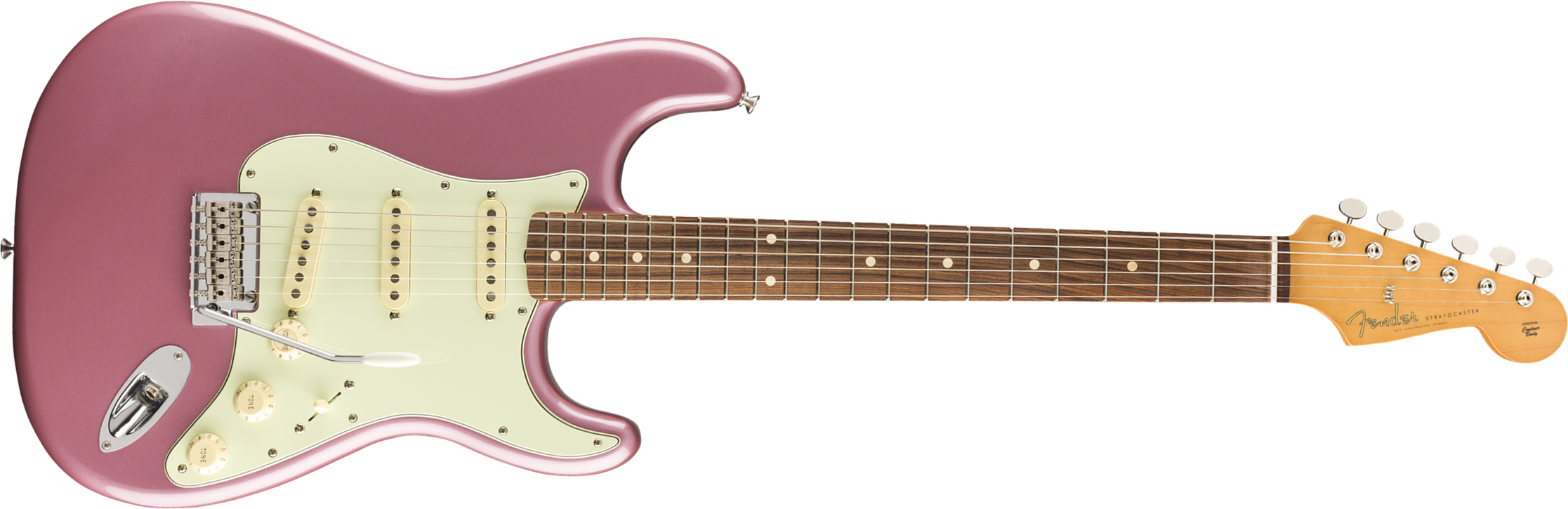 Fender Strat 60s Vintera Modified Mex Mn - Burgundy Mist - E-Gitarre in Str-Form - Main picture