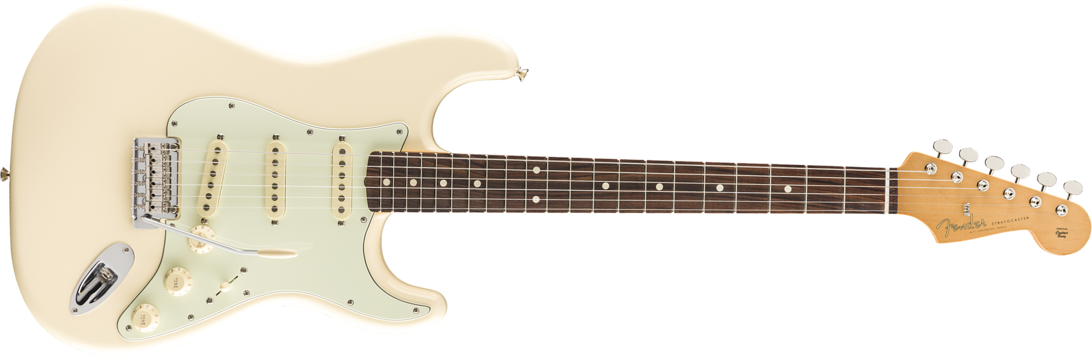 Fender Strat 60s Vintera Modified Mex Mn - Olympic White - E-Gitarre in Str-Form - Main picture