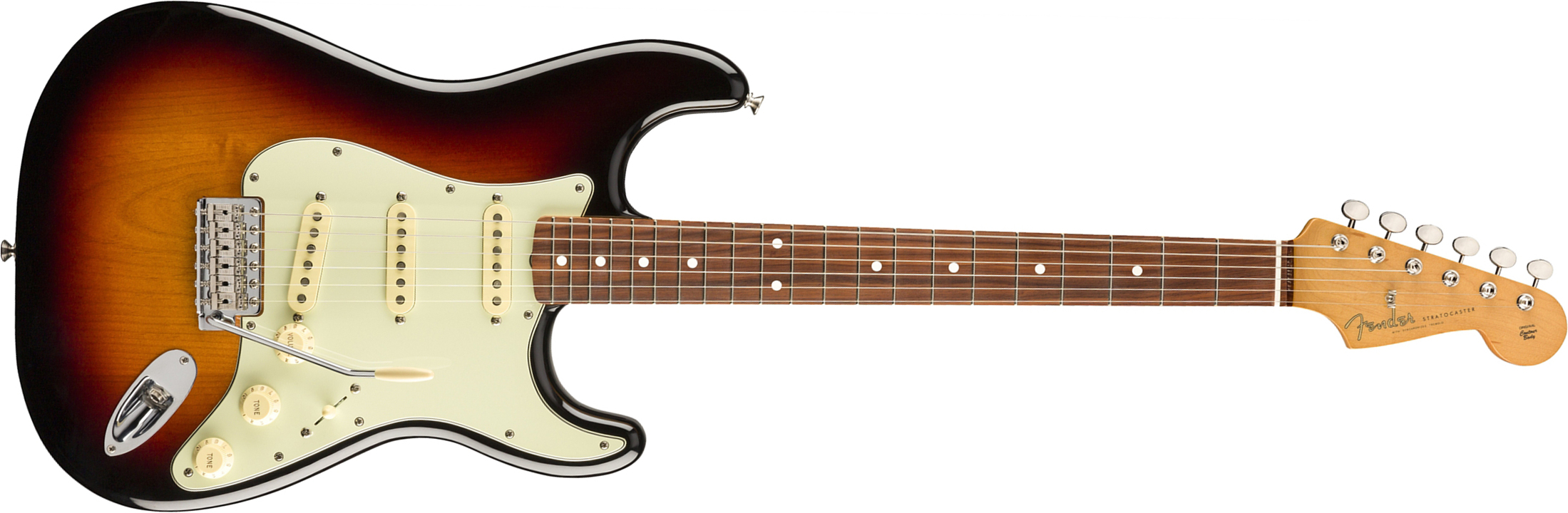 Fender Strat 60s Vintera Vintage Mex Pf - 3-color Sunburst - E-Gitarre in Str-Form - Main picture