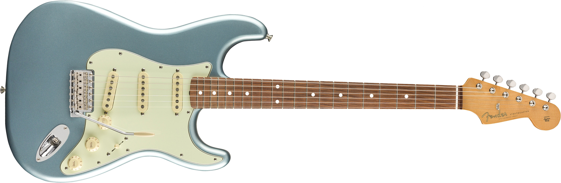 Fender Strat 60s Vintera Vintage Mex Pf - Ice Blue Metallic - E-Gitarre in Str-Form - Main picture