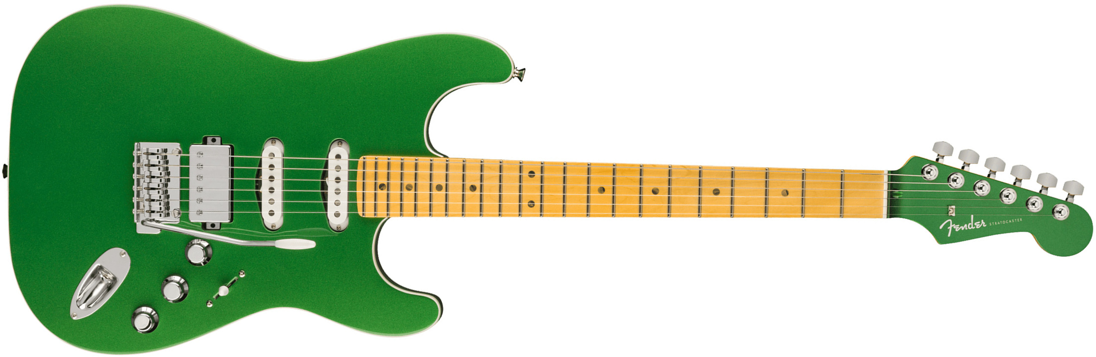 Fender Strat Aerodyne Special Jap Trem Hss Mn - Speed Green Metallic - E-Gitarre in Str-Form - Main picture