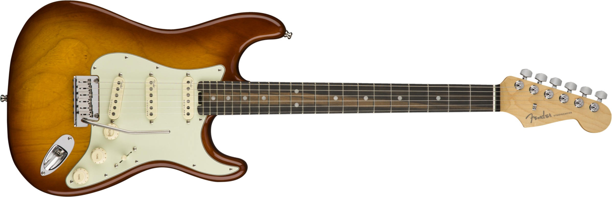 Fender Strat American Elite Usa 2018 3s Eb - Tobacco Sunburst - E-Gitarre in Str-Form - Main picture