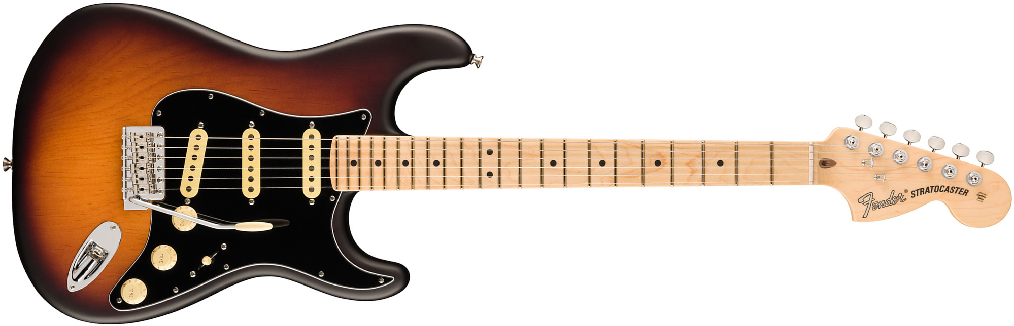Fender Strat American Performer Timber Collection Fsr Usa 3s Mn - Satin 2-color Sunburst - E-Gitarre in Str-Form - Main picture