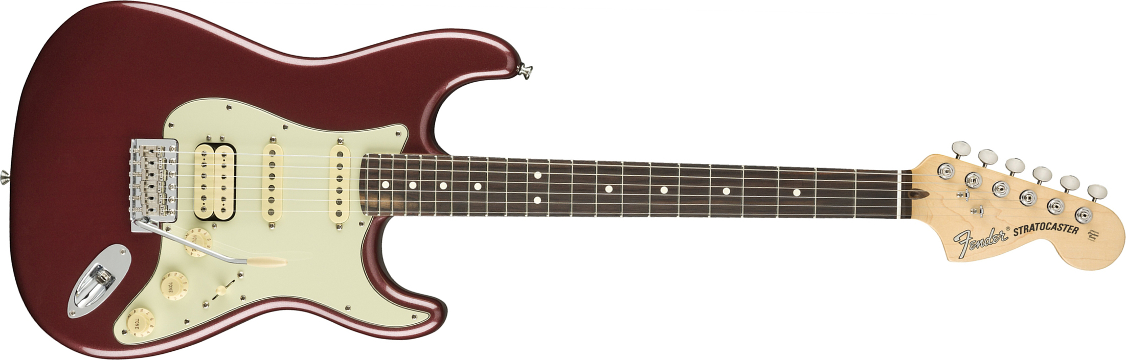 Fender Strat American Performer Usa Hss Rw - Aubergine - E-Gitarre in Str-Form - Main picture