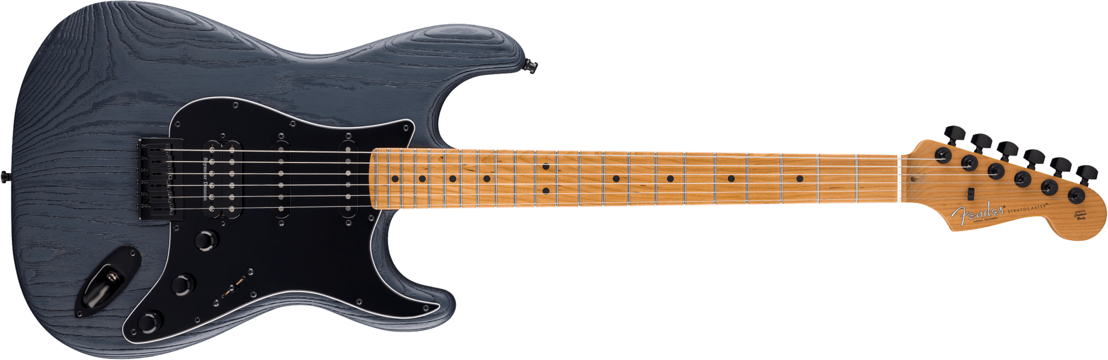 Fender Strat American Pro Ii Hss Ltd Usa Seymour Duncan Ht Mn - Ebony Smoke - E-Gitarre in Str-Form - Main picture