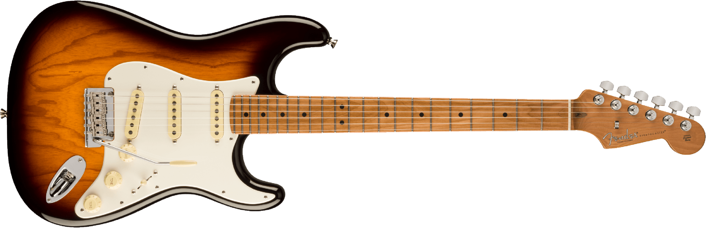 Fender Strat American Pro Ii Ltd 3s Custom Shop Trem Mn - 2-color Sunburst - E-Gitarre in Str-Form - Main picture