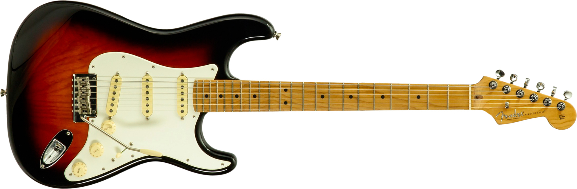 Fender Strat American Pro Ii Ltd 3s Trem Mn #us23077326 - 2-color Sunburst - E-Gitarre in Str-Form - Main picture