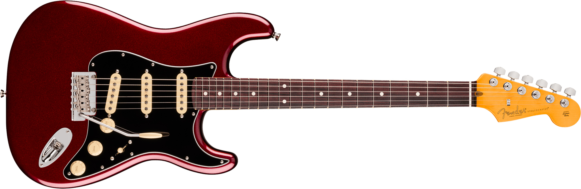 Fender Strat American Pro. Usa  3s Trem Rw - Oxblood - E-Gitarre in Str-Form - Main picture