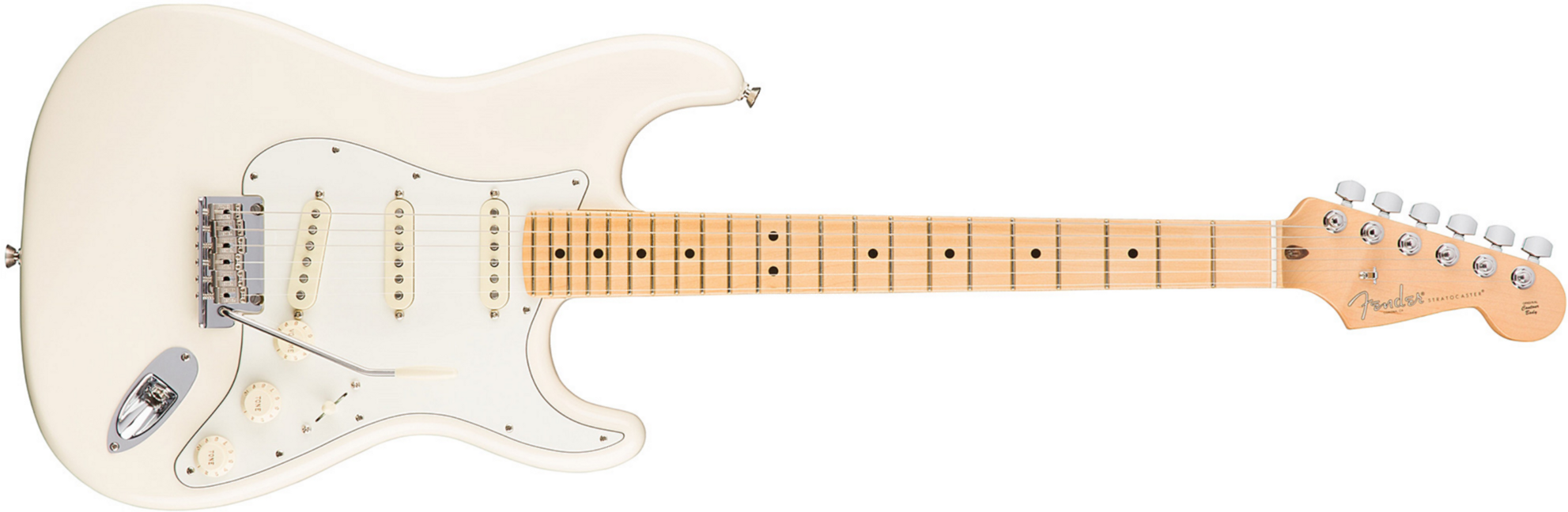 Fender Strat American Professional 2017 3s Usa Mn - Olympic White - E-Gitarre in Str-Form - Main picture