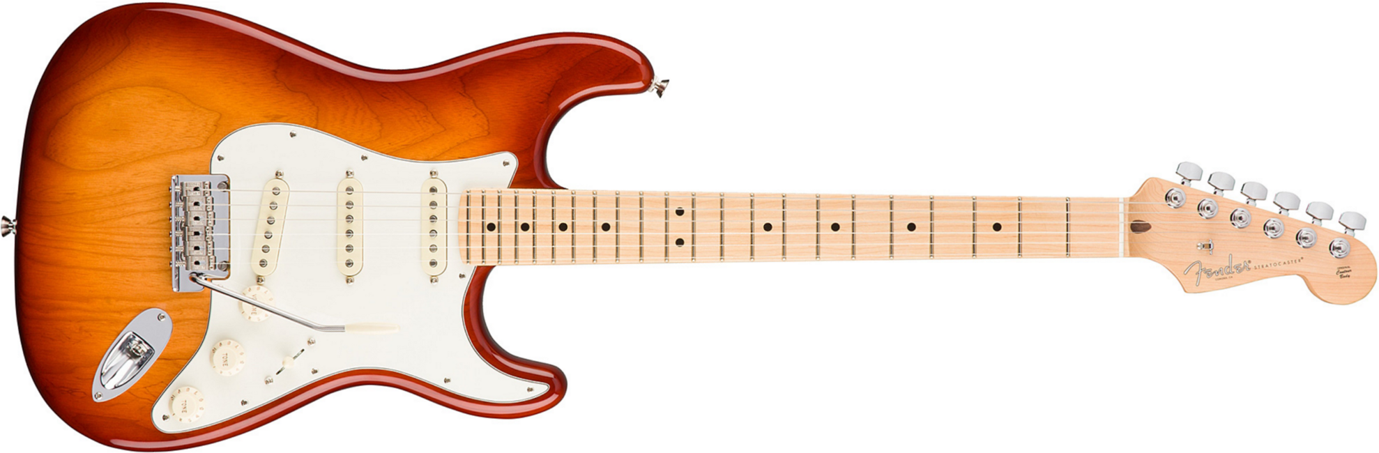 Fender Strat American Professional 2017 3s Usa Mn - Sienna Sunburst - E-Gitarre in Str-Form - Main picture