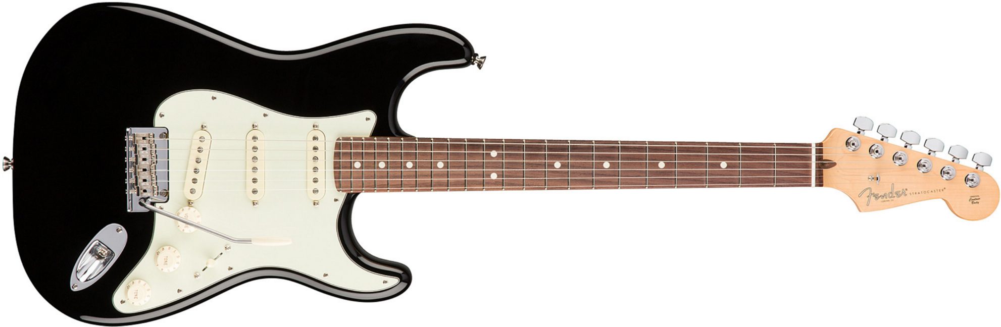 Fender Strat American Professional 2017 3s Usa Rw - Black - E-Gitarre in Str-Form - Main picture