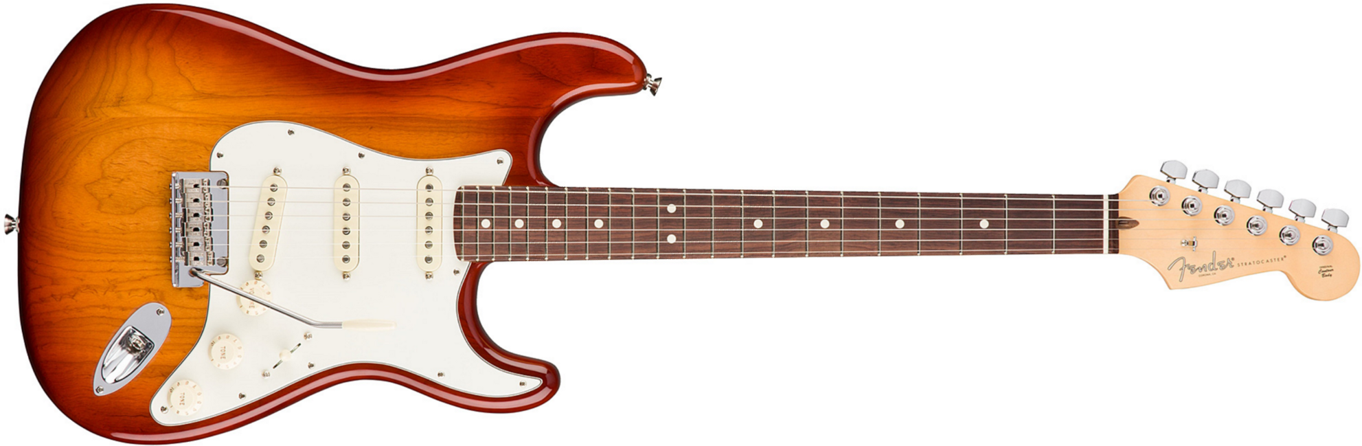 Fender Strat American Professional 2017 3s Usa Rw - Sienna Sunburst - E-Gitarre in Str-Form - Main picture