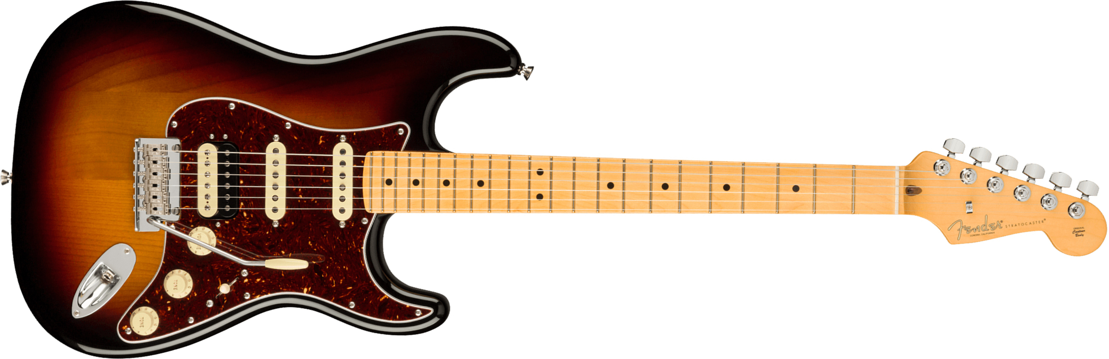 Fender Strat American Professional Ii Hss Usa Mn - 3-color Sunburst - E-Gitarre in Str-Form - Main picture