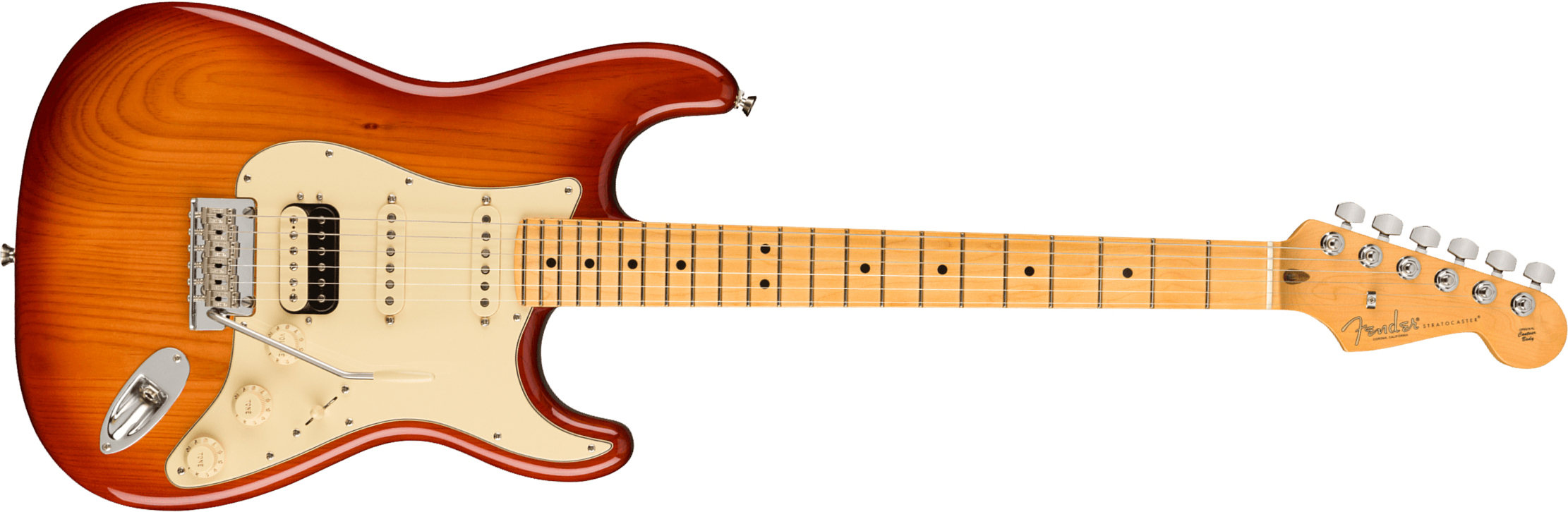 Fender Strat American Professional Ii Hss Usa Mn - Sienna Sunburst - E-Gitarre in Str-Form - Main picture