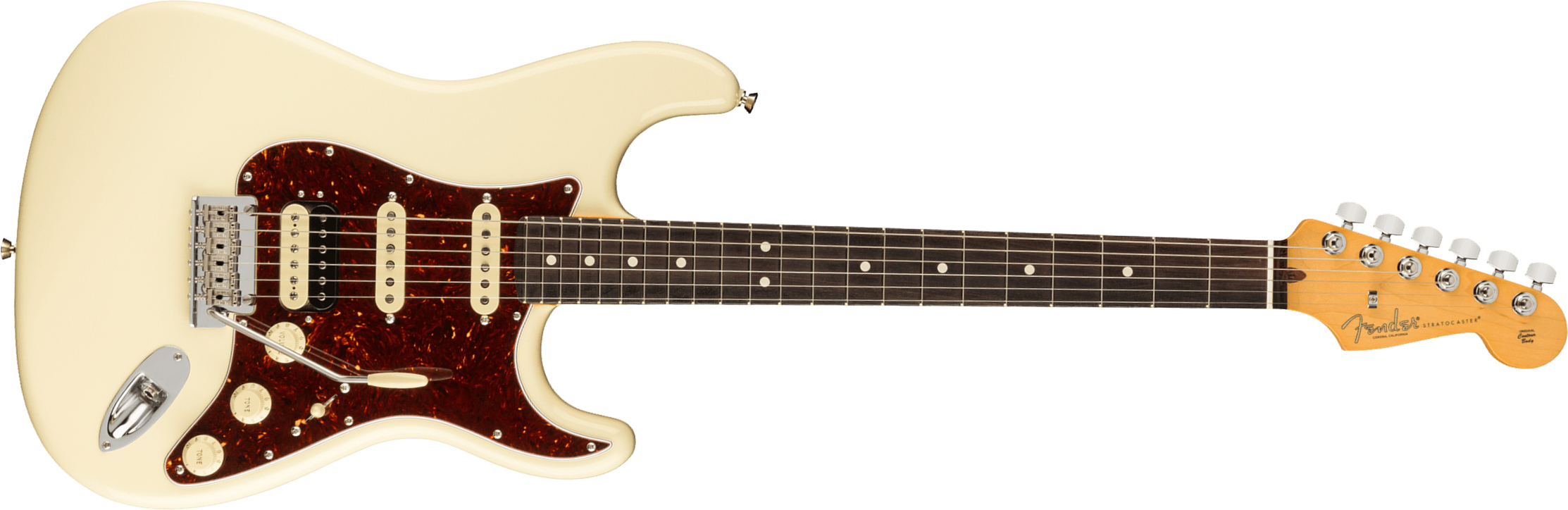 Fender Strat American Professional Ii Hss Usa Rw - Olympic White - E-Gitarre in Str-Form - Main picture