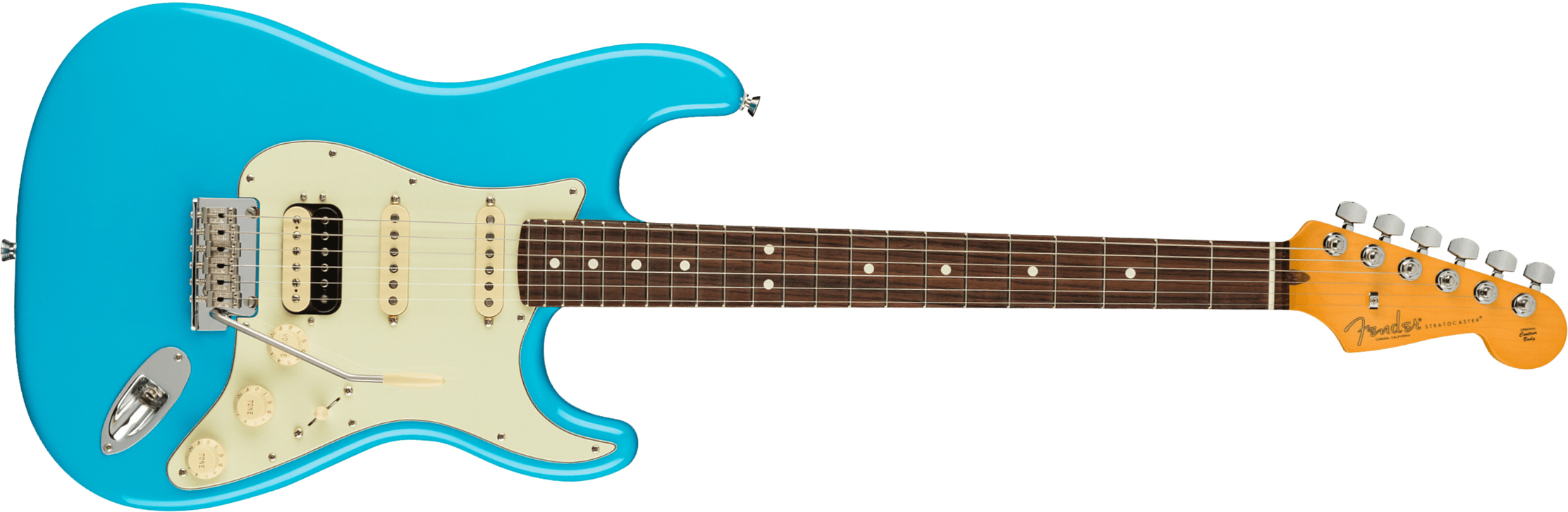 Fender Strat American Professional Ii Hss Usa Rw - Miami Blue - E-Gitarre in Str-Form - Main picture