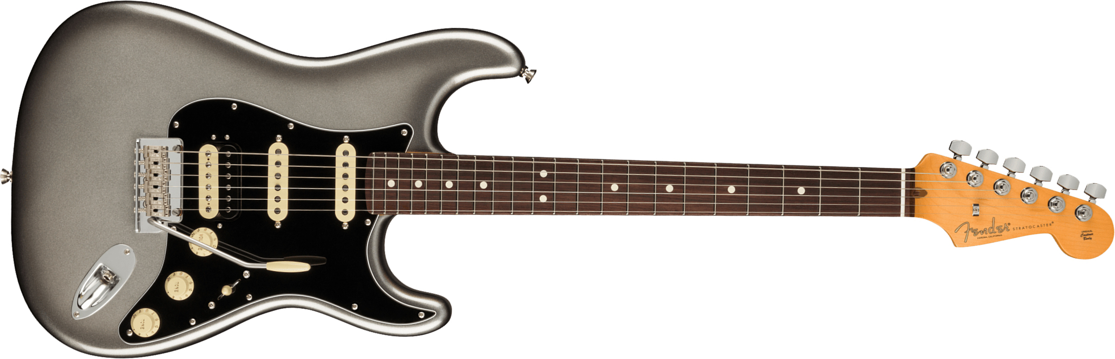 Fender Strat American Professional Ii Hss Usa Rw - Mercury - E-Gitarre in Str-Form - Main picture