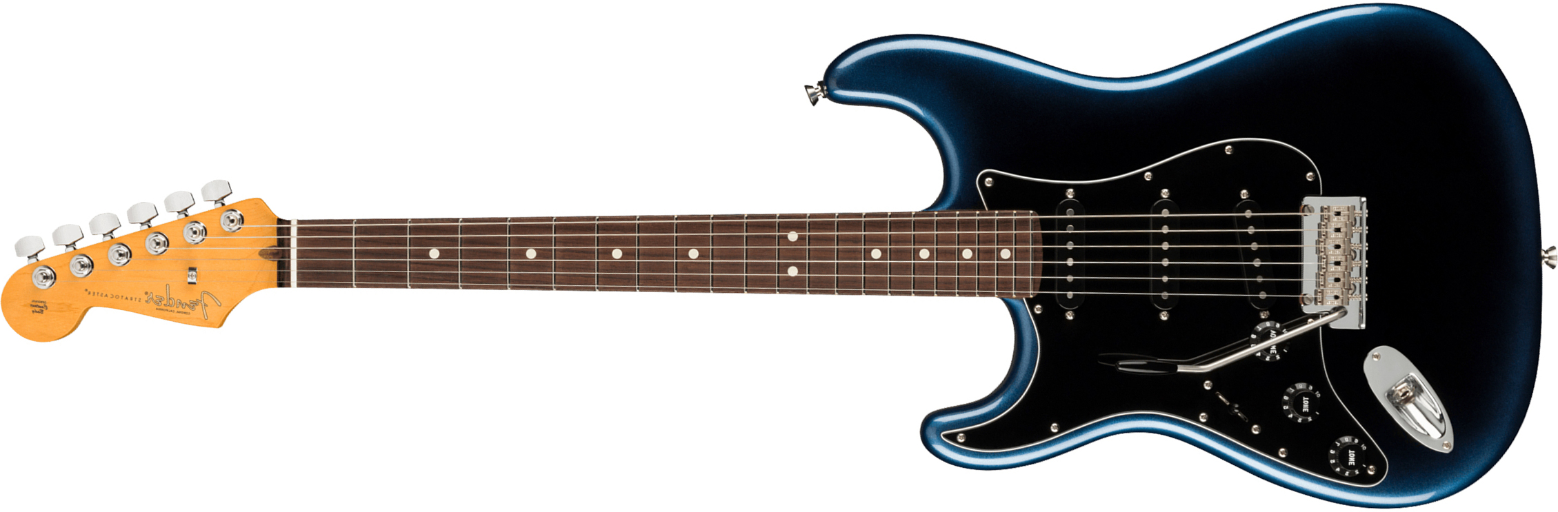 Fender Strat American Professional Ii Lh Gaucher Usa Rw - Dark Night - E-Gitarre für Linkshänder - Main picture