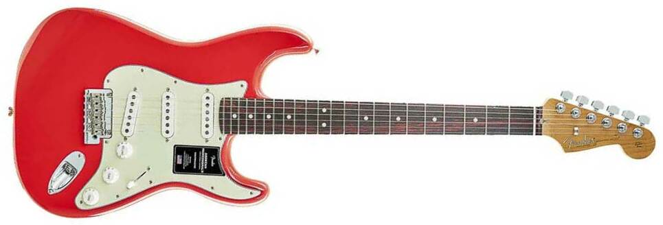 Fender Strat American Professional Ii Ltd 3s Usa Rw - Fiesta Red - E-Gitarre in Str-Form - Main picture