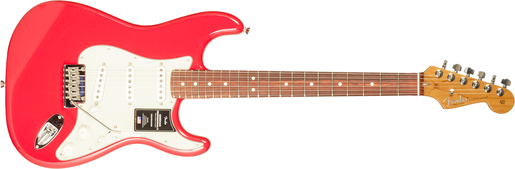 Fender Strat American Professional Ii Ltd Usa 3s Trem Rw - Fiesta Red - E-Gitarre in Str-Form - Main picture