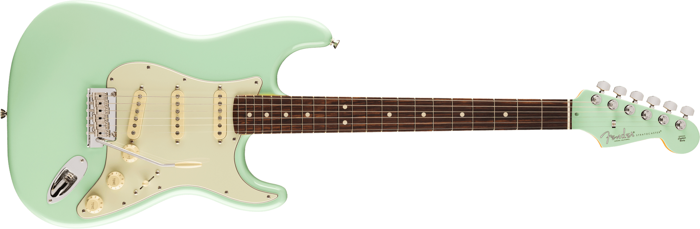 Fender Strat American Professional Ii Ltd Usa 3s Trem Rw - Surf Green - E-Gitarre in Str-Form - Main picture