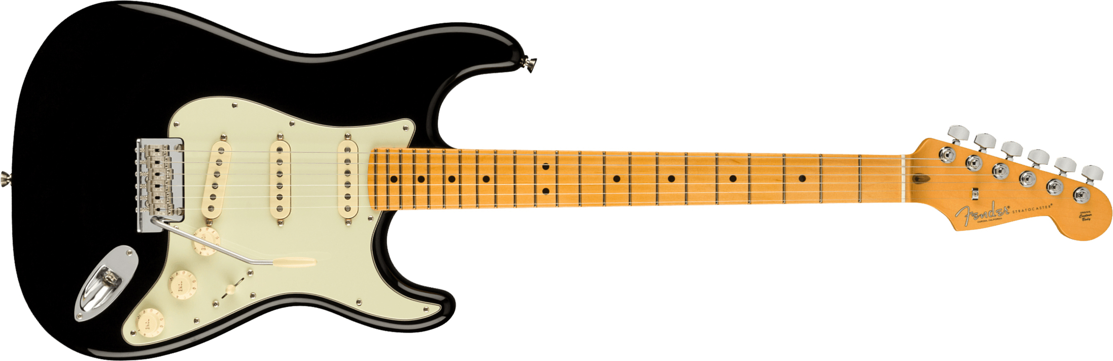 Fender Strat American Professional Ii Usa Mn - Black - E-Gitarre in Str-Form - Main picture