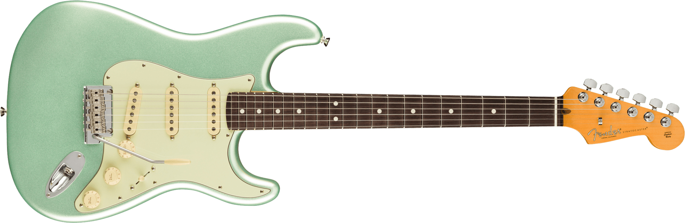 Fender Strat American Professional Ii Usa Rw - Mystic Surf Green - E-Gitarre in Str-Form - Main picture