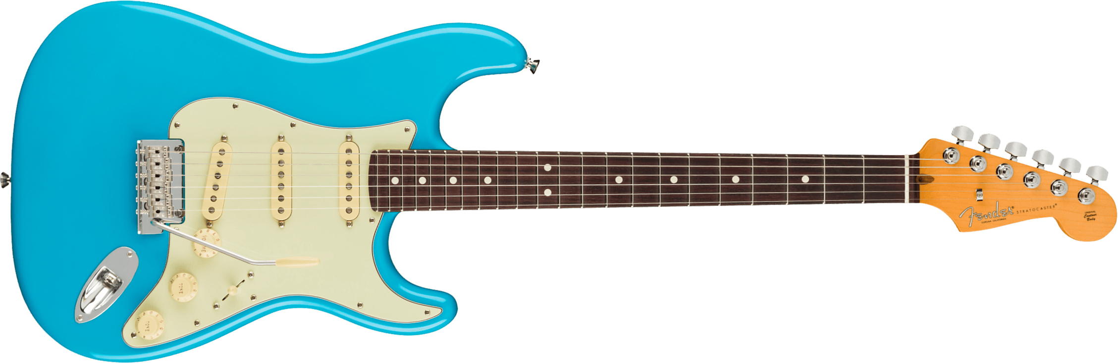 Fender Strat American Professional Ii Usa Rw - Miami Blue - E-Gitarre in Str-Form - Main picture