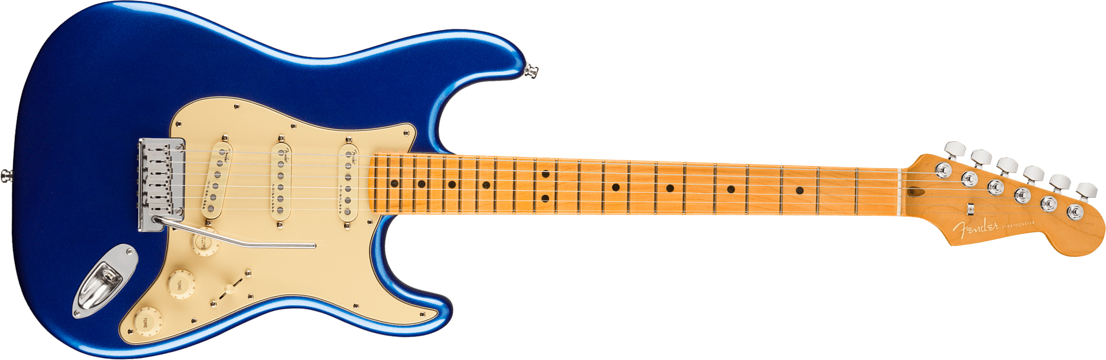 Fender Strat American Ultra 2019 Usa Mn - Cobra Blue - E-Gitarre in Str-Form - Main picture
