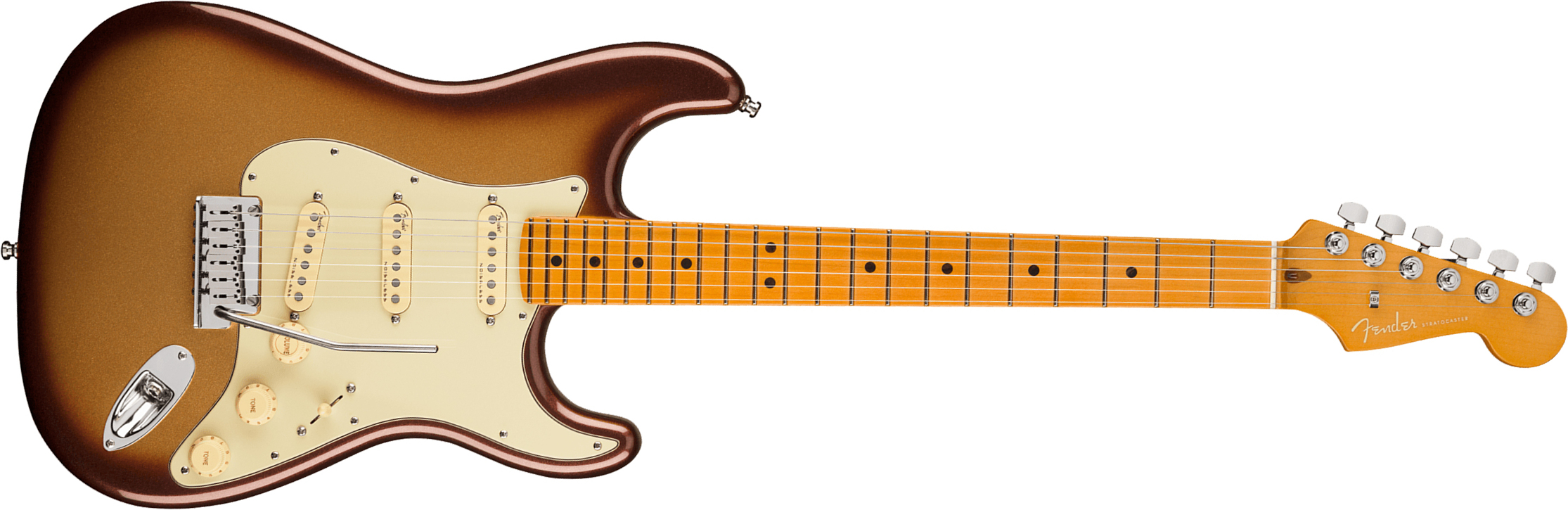 Fender Strat American Ultra 2019 Usa Mn - Mocha Burst - E-Gitarre in Str-Form - Main picture