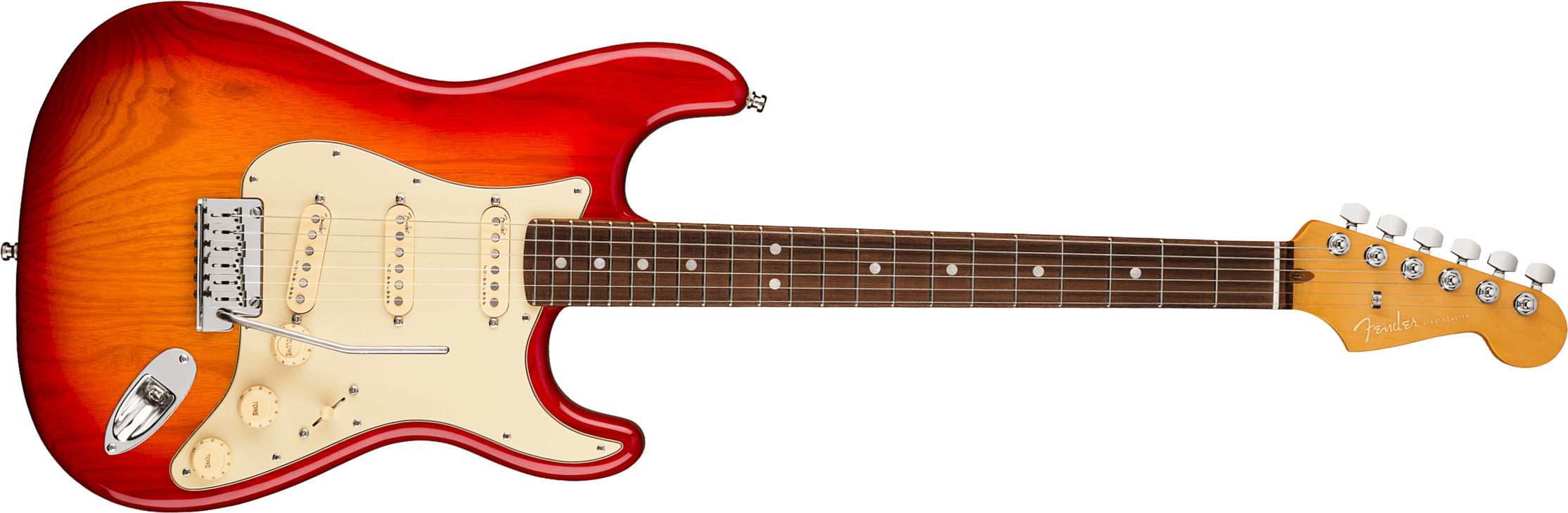Fender Strat American Ultra Hss 2019 Usa Mn - Plasma Red Burst - E-Gitarre in Str-Form - Main picture