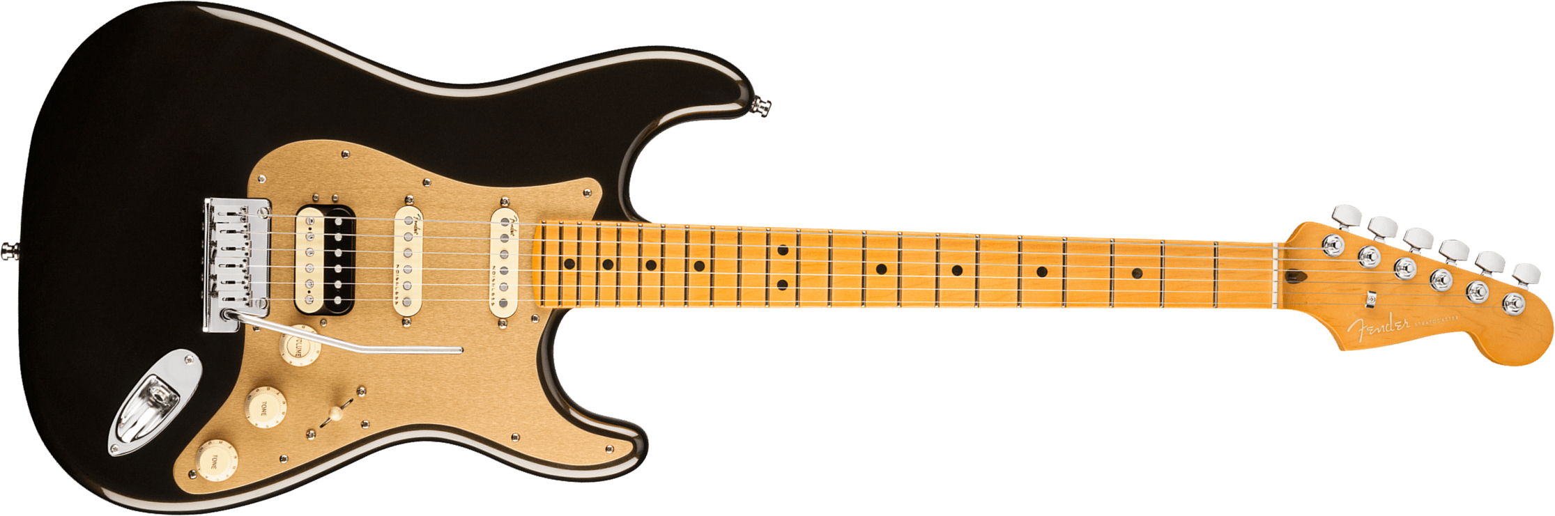 Fender Strat American Ultra Hss 2019 Usa Mn - Texas Tea - E-Gitarre in Str-Form - Main picture
