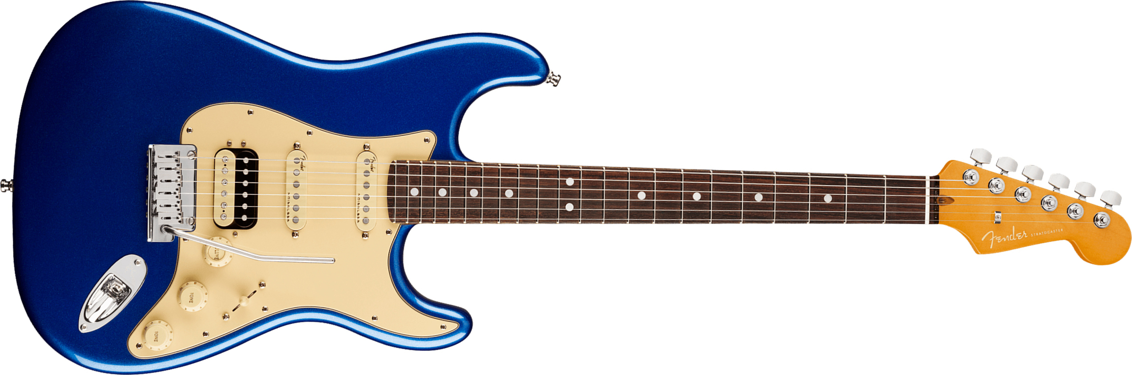 Fender Strat American Ultra Hss 2019 Usa Rw - Cobra Blue - E-Gitarre in Str-Form - Main picture