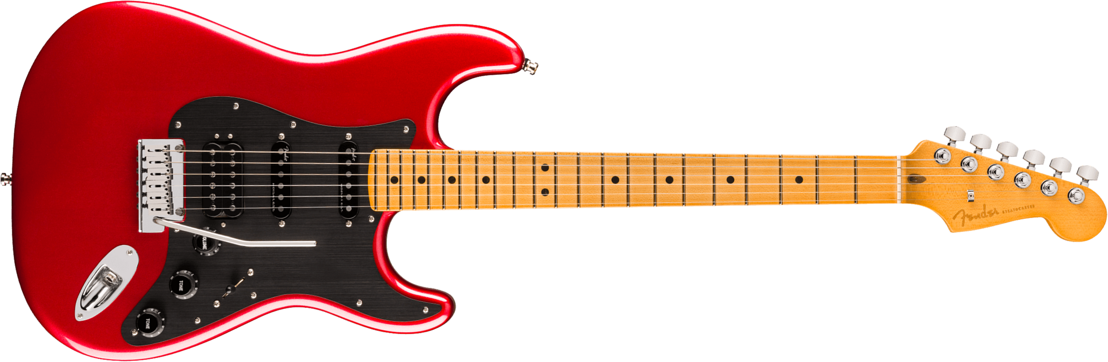Fender Strat American Ultra Ii Hss Usa Trem Mn - Sinister Red - E-Gitarre in Str-Form - Main picture