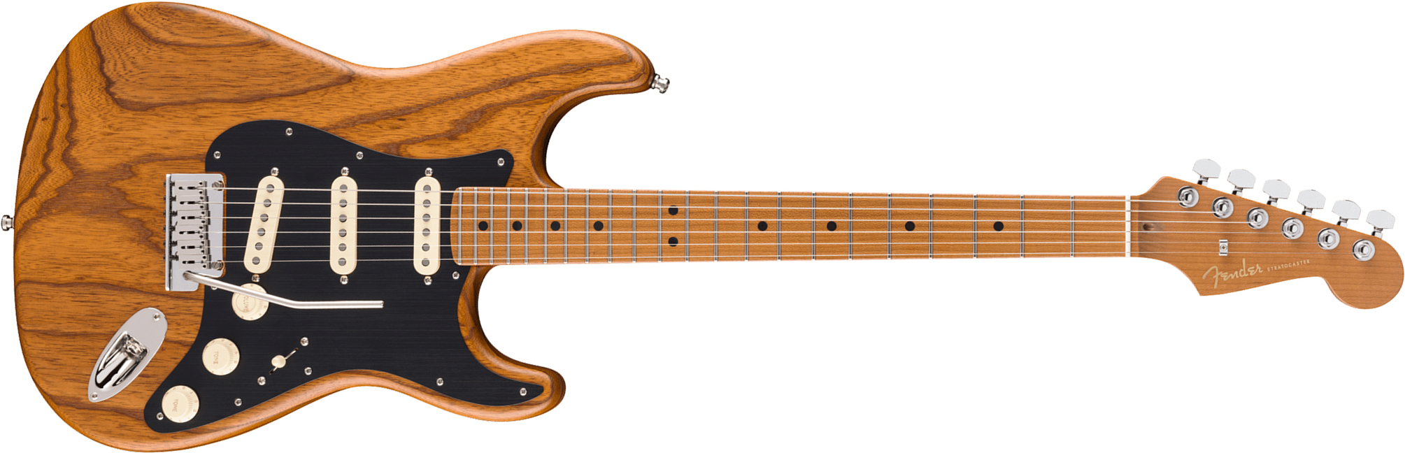 Fender Strat American Ultra Ii Ltd Usa 3s Custom Shop Trem Mn - Natural - E-Gitarre in Str-Form - Main picture