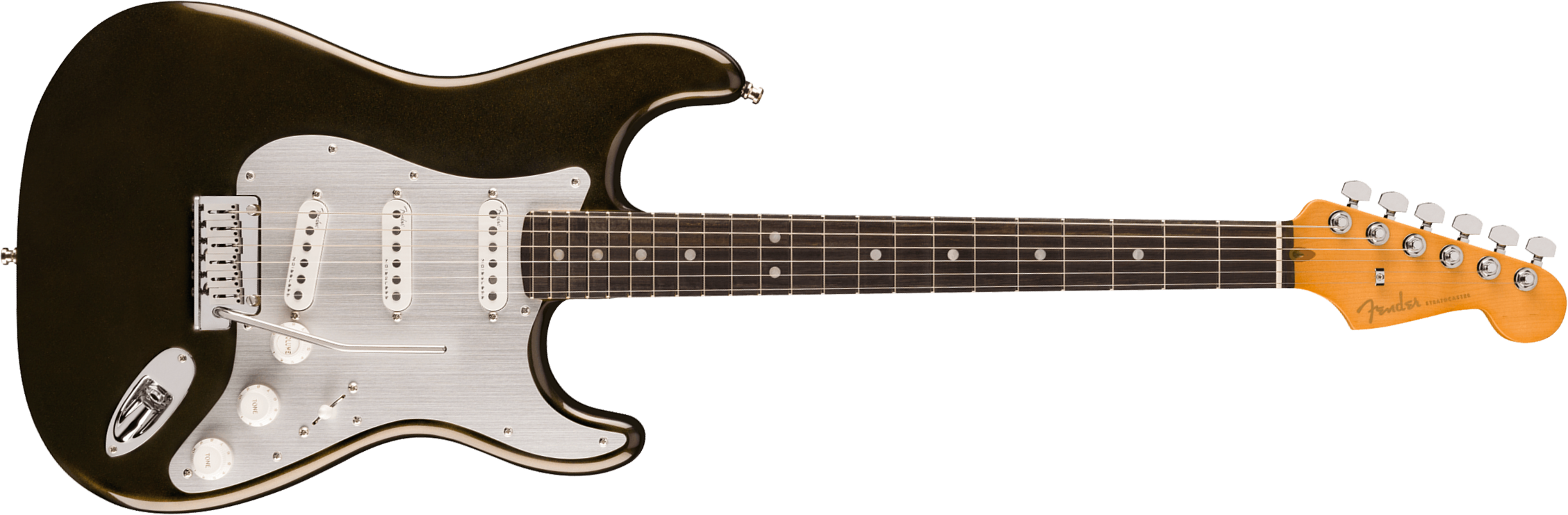 Fender Strat American Ultra Ii Usa 3s Trem Eb - Texas Tea - E-Gitarre in Str-Form - Main picture