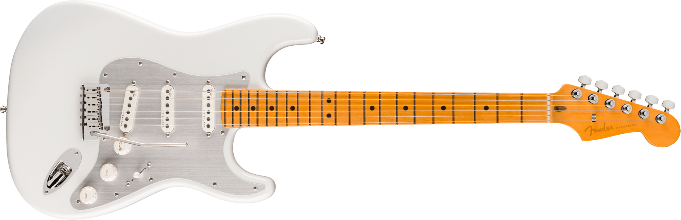 Fender Strat American Ultra Ii Usa Trem 3s Mn - Avalanche - E-Gitarre in Str-Form - Main picture