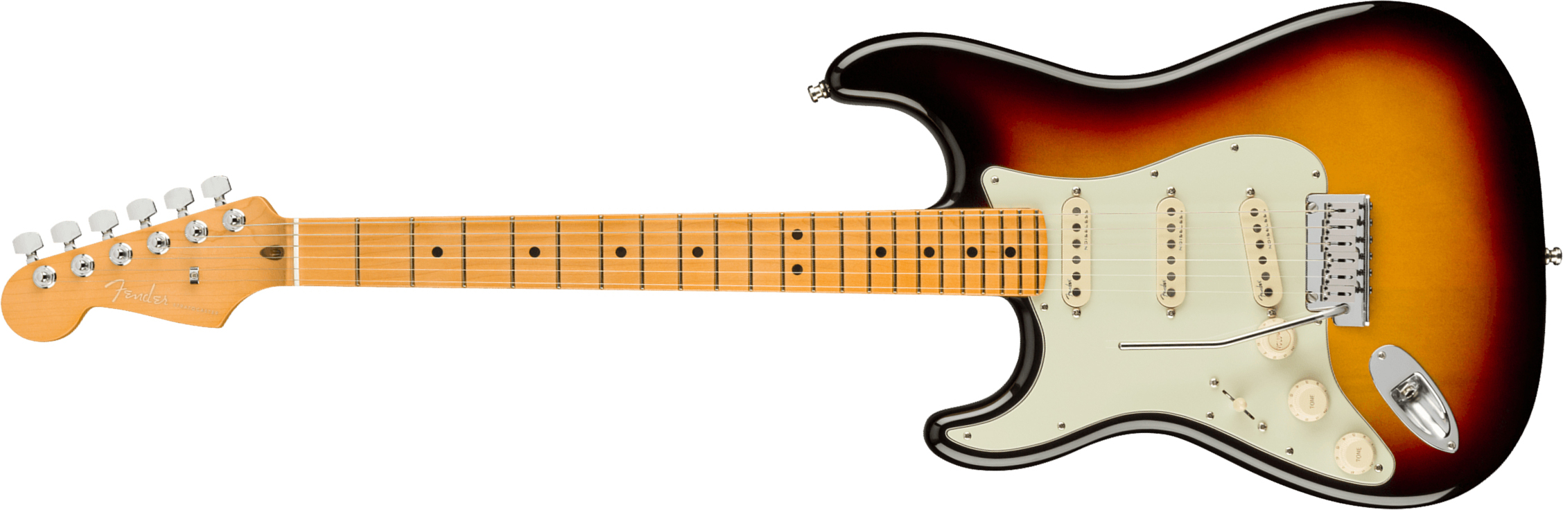 Fender Strat American Ultra Lh Gaucher Usa Mn +etui - Ultraburst - E-Gitarre für Linkshänder - Main picture